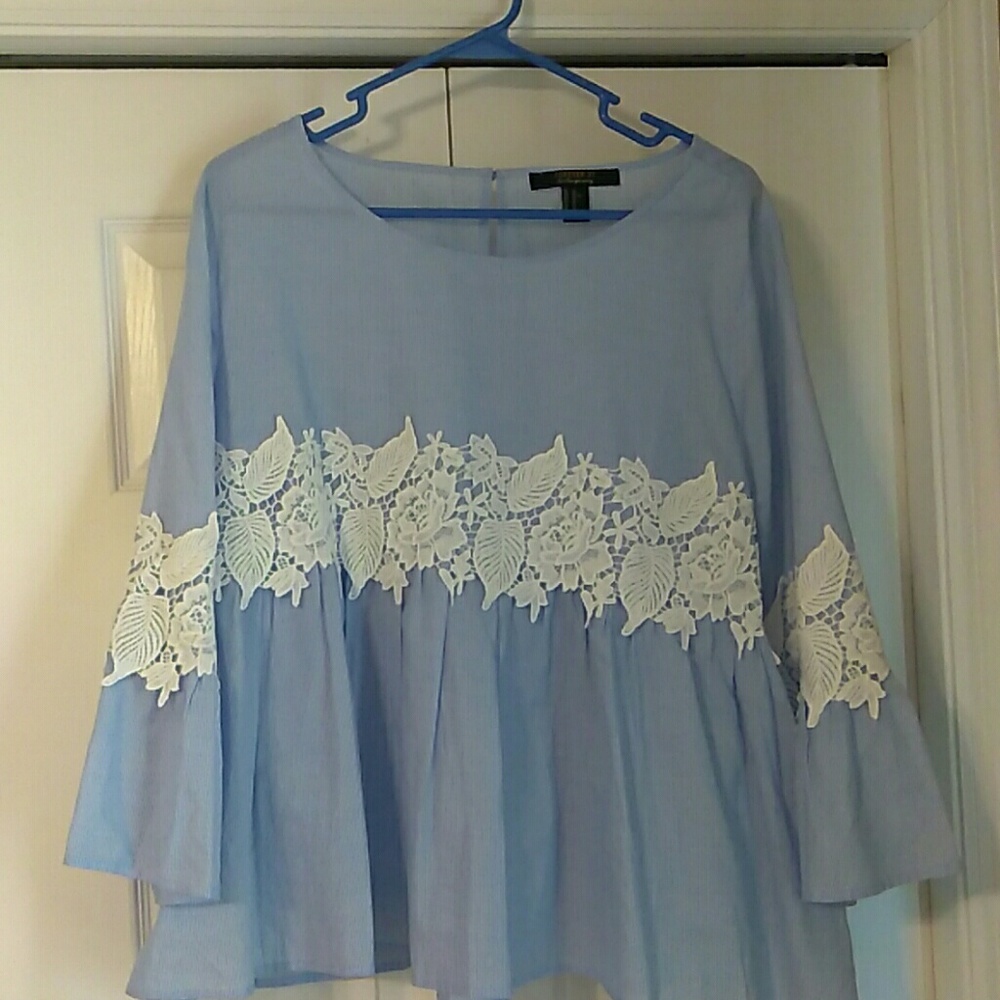 Forever 21 Contemporary Blue Top